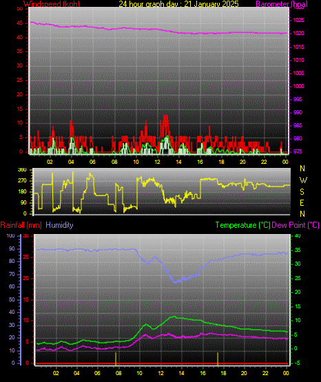 24 Hour Graph for Day 21