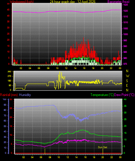 24 Hour Graph for Day 12