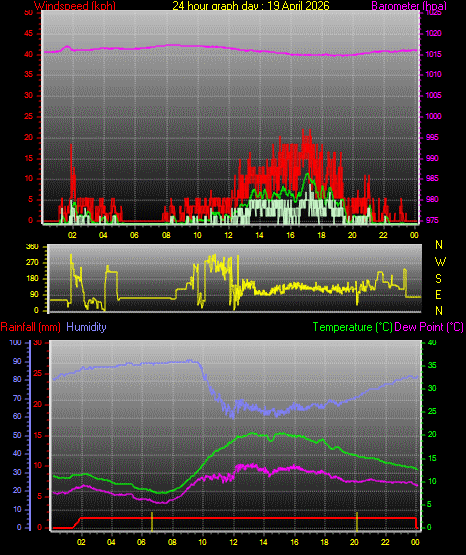 24 Hour Graph for Day 19
