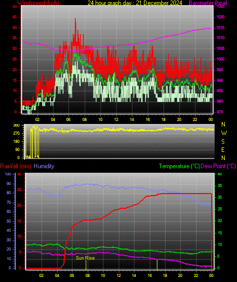 24 Hour Graph for Day 21