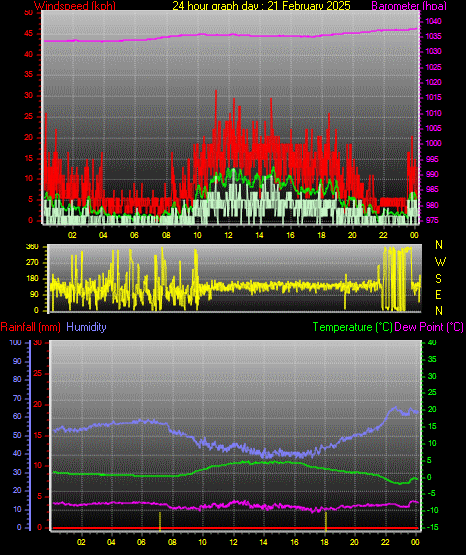 24 Hour Graph for Day 21