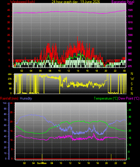 24 Hour Graph for Day 19
