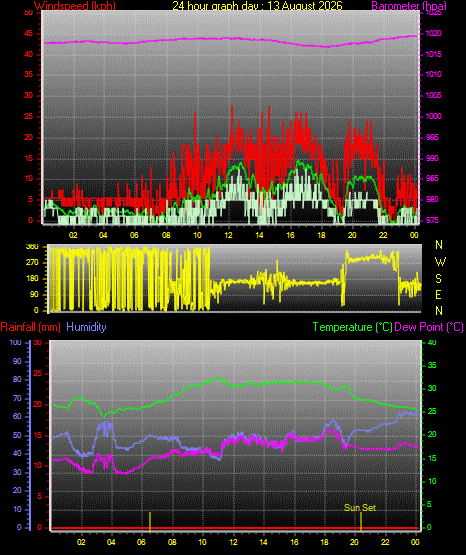 24 Hour Graph for Day 13