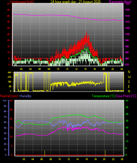 24 Hour Graph for Day 21