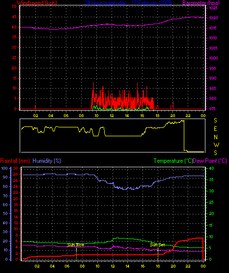 24 Hour Graph for Day 17