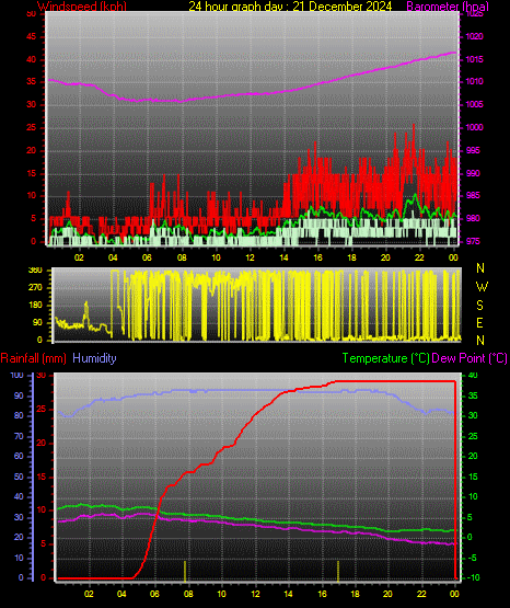 24 Hour Graph for Day 21