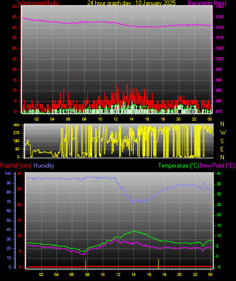 24 Hour Graph for Day 10