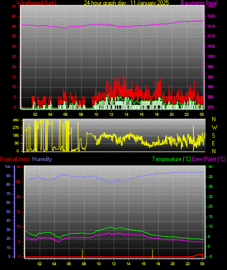 24 Hour Graph for Day 11