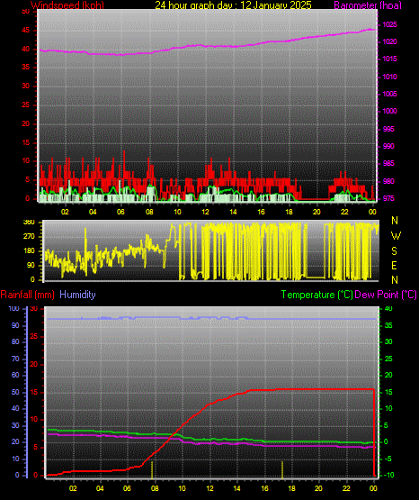 24 Hour Graph for Day 12