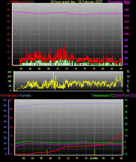 24 Hour Graph for Day 16