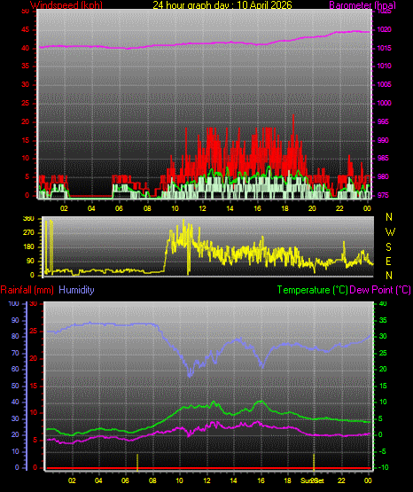 24 Hour Graph for Day 10