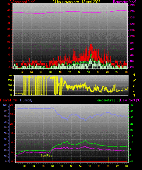 24 Hour Graph for Day 12