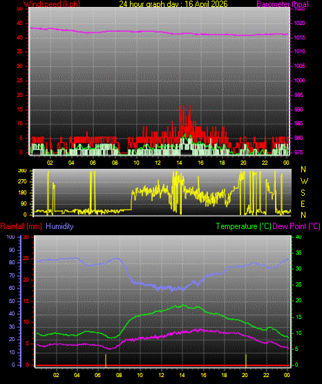 24 Hour Graph for Day 16