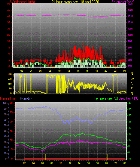 24 Hour Graph for Day 19