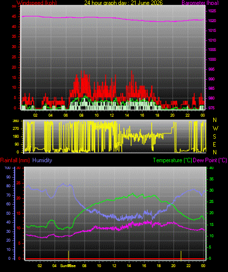 24 Hour Graph for Day 21