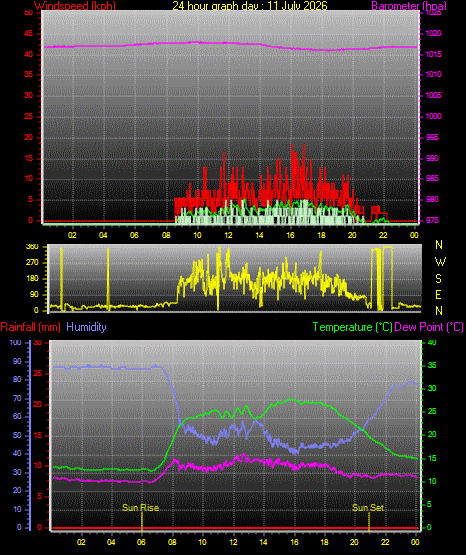 24 Hour Graph for Day 11