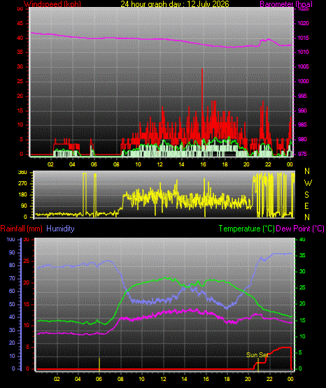 24 Hour Graph for Day 12