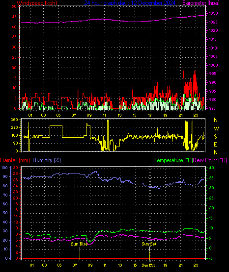 24 Hour Graph for Day 12