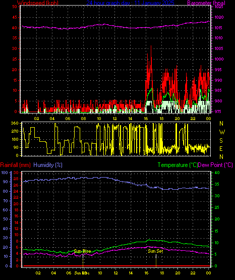 24 Hour Graph for Day 11