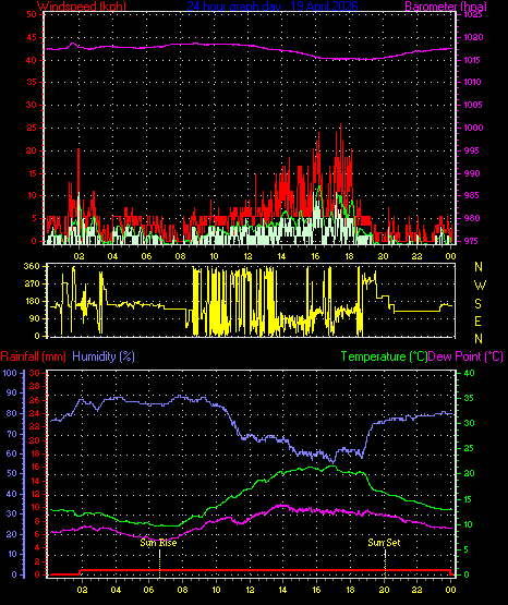 24 Hour Graph for Day 19