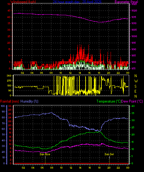 24 Hour Graph for Day 20