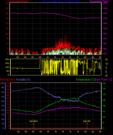 24 Hour Graph for Day 11