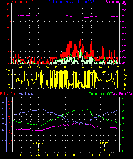 24 Hour Graph for Day 11