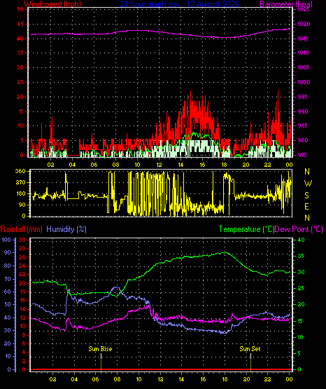24 Hour Graph for Day 12