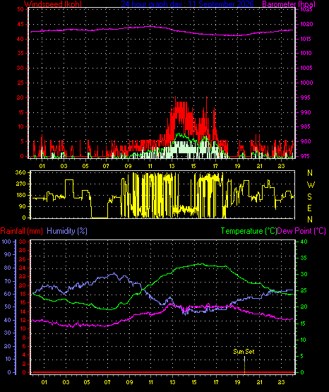 24 Hour Graph for Day 11