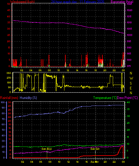 24 Hour Graph for Day 11