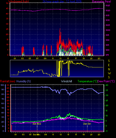 24 Hour Graph for Day 12