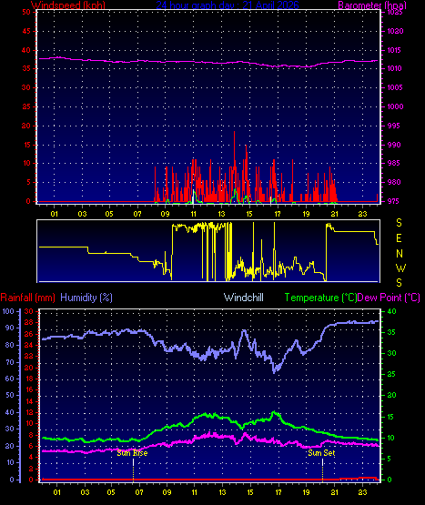 24 Hour Graph for Day 21