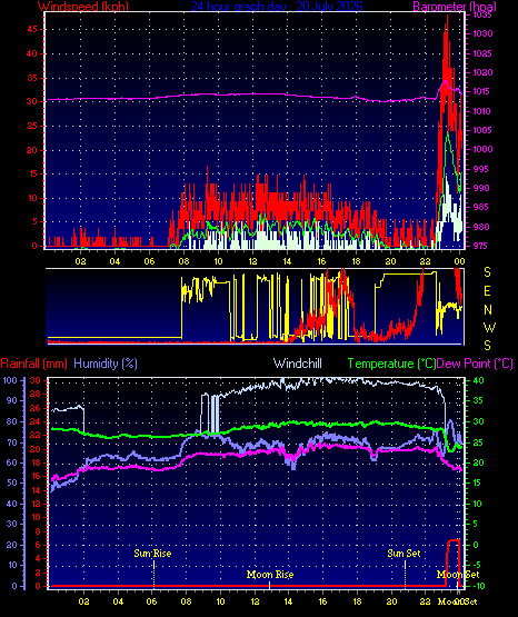 24 Hour Graph for Day 20