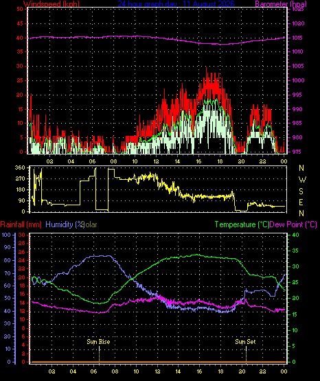 24 Hour Graph for Day 11